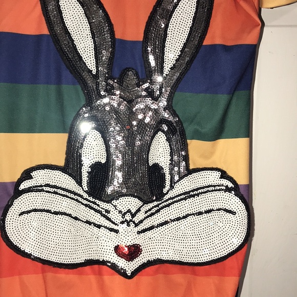 Junior’s Sequined Bugs Bunny Tunic/Dress - Picture 3 of 6